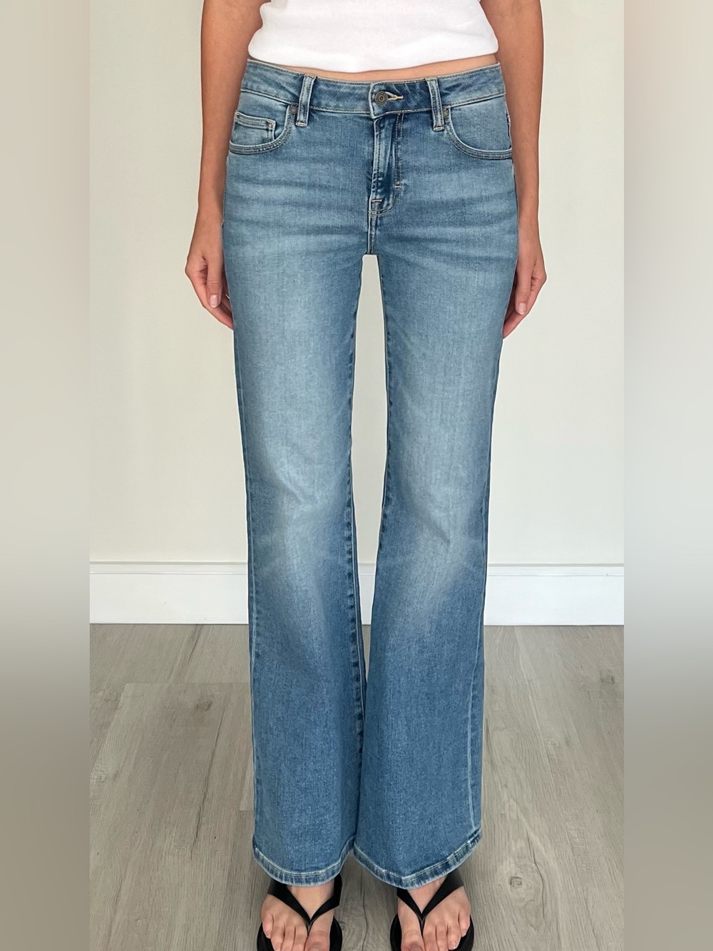 Light Blue High-Rise Wide-Leg Jeans